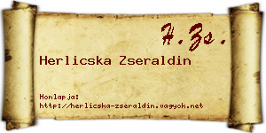 Herlicska Zseraldin névjegykártya